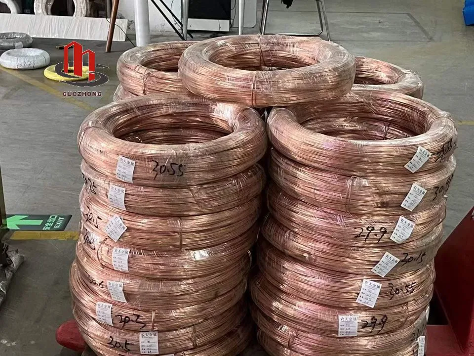 Hot Selling Red/Brass Copper Wire 0.13-6.0mm Pure Electric Wire Direct Sales Low Price Quality