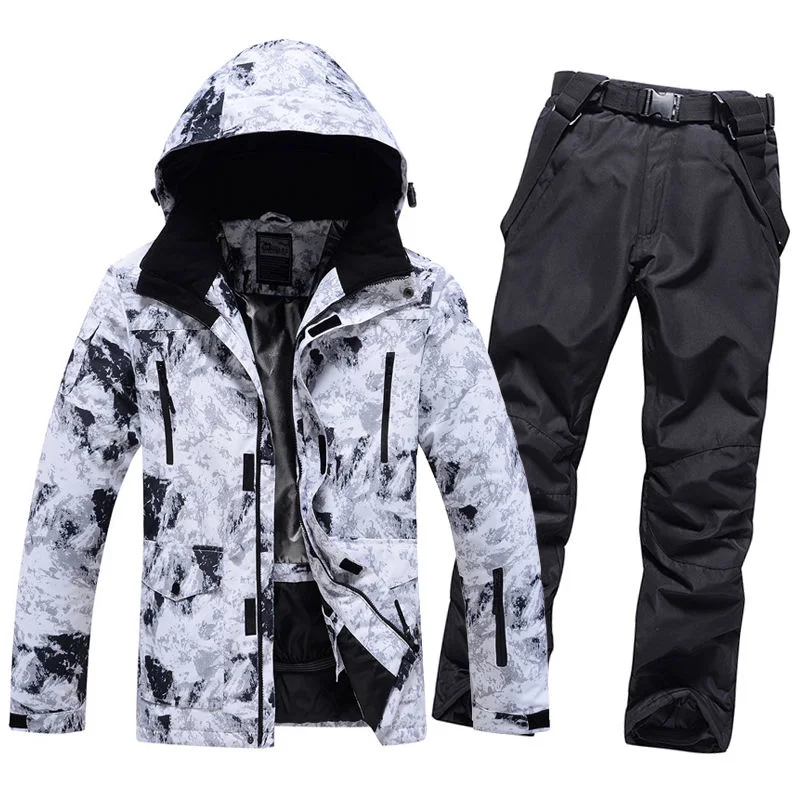 Waterproof Snowsuit Winter Snow Wear Outdoor Snowboard Set for Men