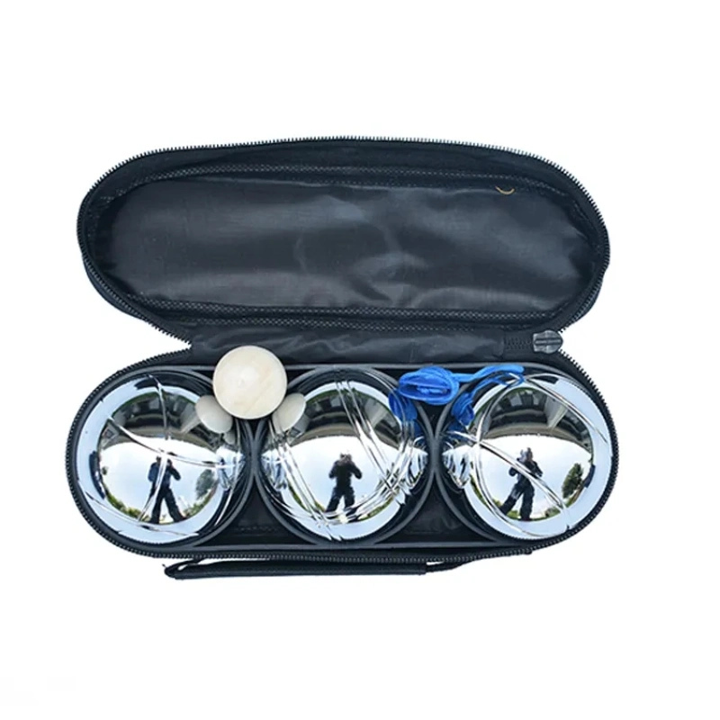 Großhandel/Lieferant Custom 3pcs Metall Petanque Bocce Bälle Boules Spiel mit Tragetasche