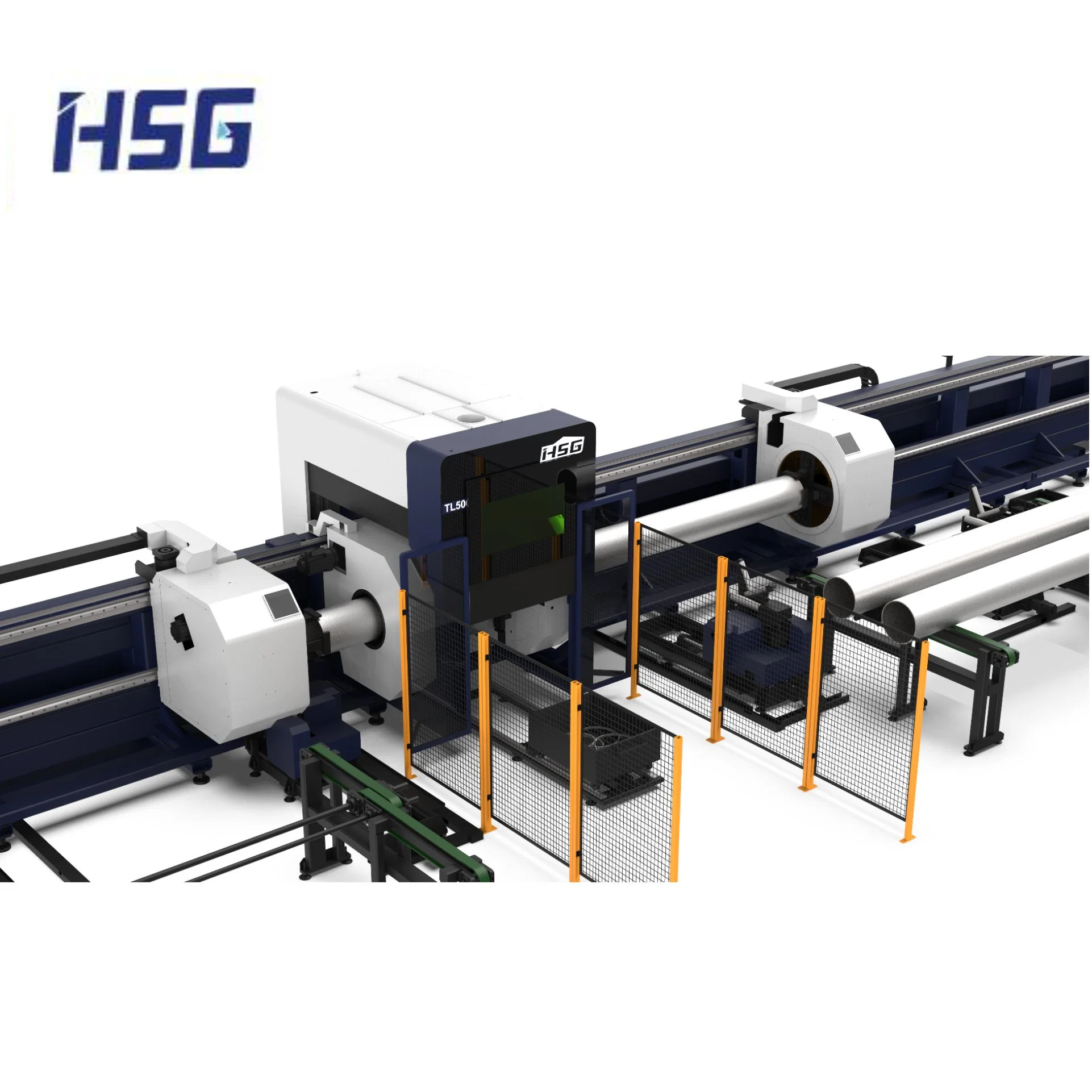 Raycus 6600W Pipe Laser Equipment for Square Tube 120*120-350*350mm Metal Laser Cutting Machines From China Metal Forming Manufacturer