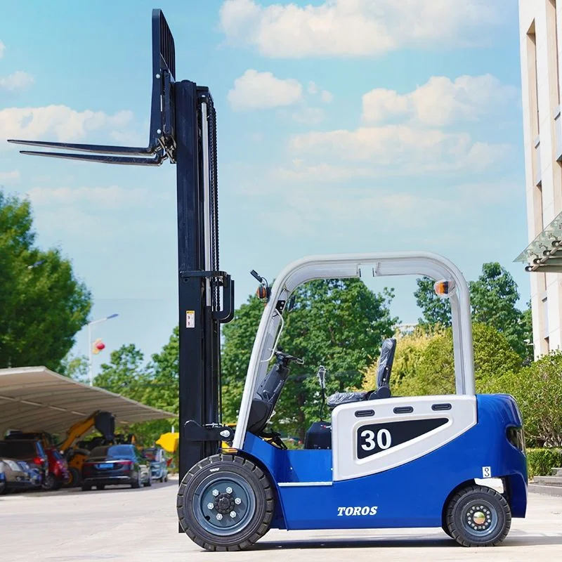 Hot Sale China Nova Forklifts elétricos quatro rodas empilhadeira elétrica Carro elevador multifunções para armazéns com auto-carregamento e com CE