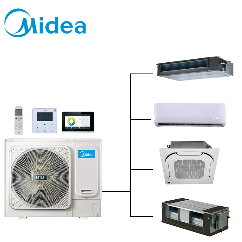 مكيف هواء نظام التعليق الهوائي متعدد المنقسم VRF الصغير MIDEA لـ بلازا