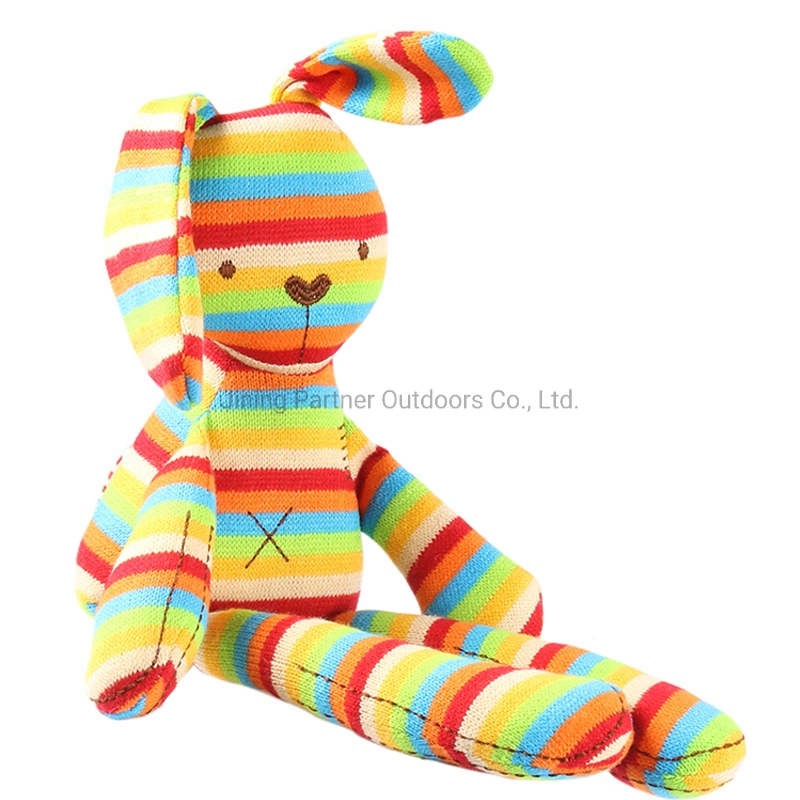Großhandel Cute Baby Geschenk Customized Bunte Handgefertigte Cartoon Kaninchen Häkeln Plüsch-Plüsch-Spielzeug