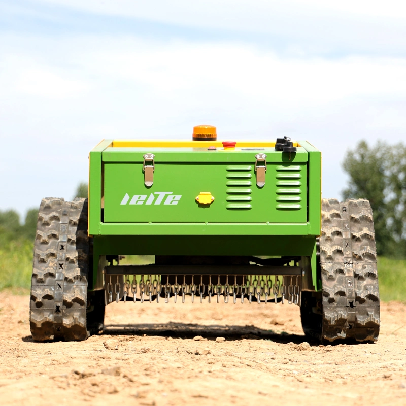 Hohe Qualität CE genehmigen Alle Gelände Gras Schneidemaschine Crawler Bürstenschneider Landwirtschaft Elektrische Fernbedienung Multifunktionales Ai Roboter Rasen Mäher, Niedrige Pric