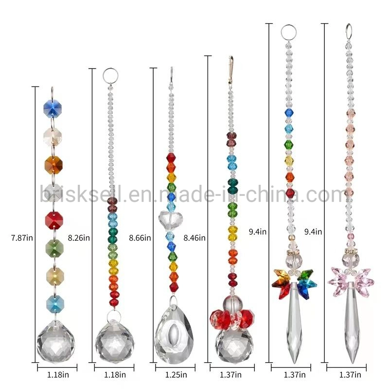 Hanging with Agate Slices Crystal Sun Catcher for Decoration Crystal Pendant