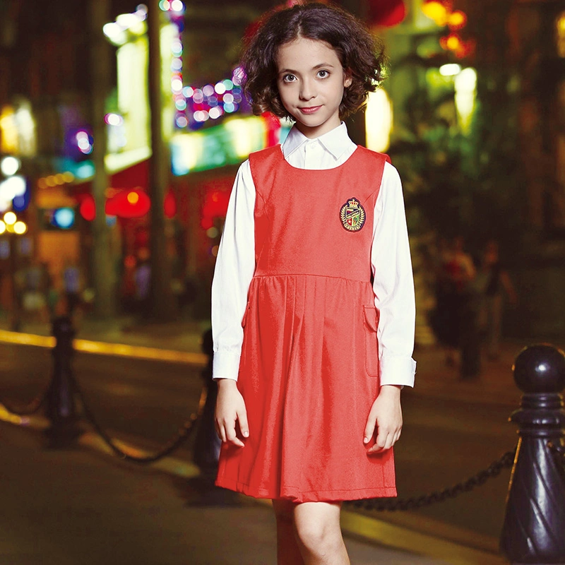 Wholesale Designs Stylish Design Middle School Uniform Dress