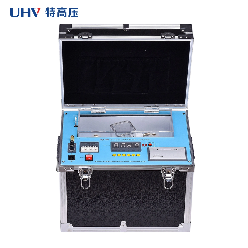 Htjy-80b 80kv Transformer Oil Bdv Tester Auto Dielectric Strength Testing Machine