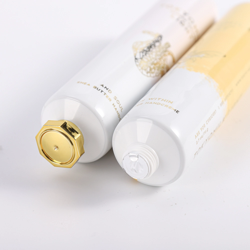 100ml Hand Cream Tube Empty Plastic Aluminum Cosmetic Packaging Abl Tube with Octagonal Cap