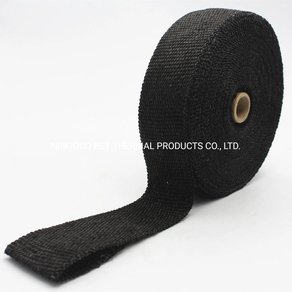 Header Fire Proof Thermal Resistant Heat Shield Exhaust System Header Wrapping Graphite Black for Cummins Marine Insulation Protection