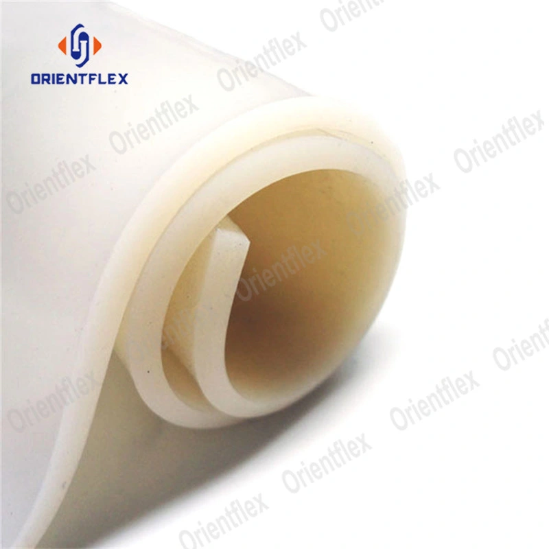 Soft Flat Rubber Gasket Material High Temp 2mm 3mm 8mm 12mm Thick Clear Silicone Rubber Sheet
