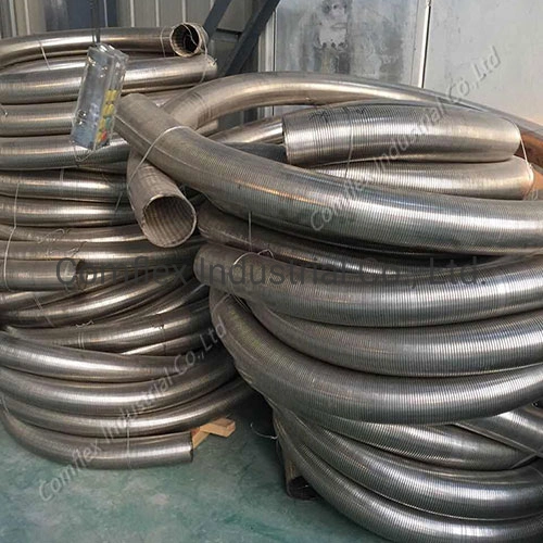 High quality/High cost performance  Polgonal Interlock Stainless Steel Metal Flexible Exhaust Pipe#
