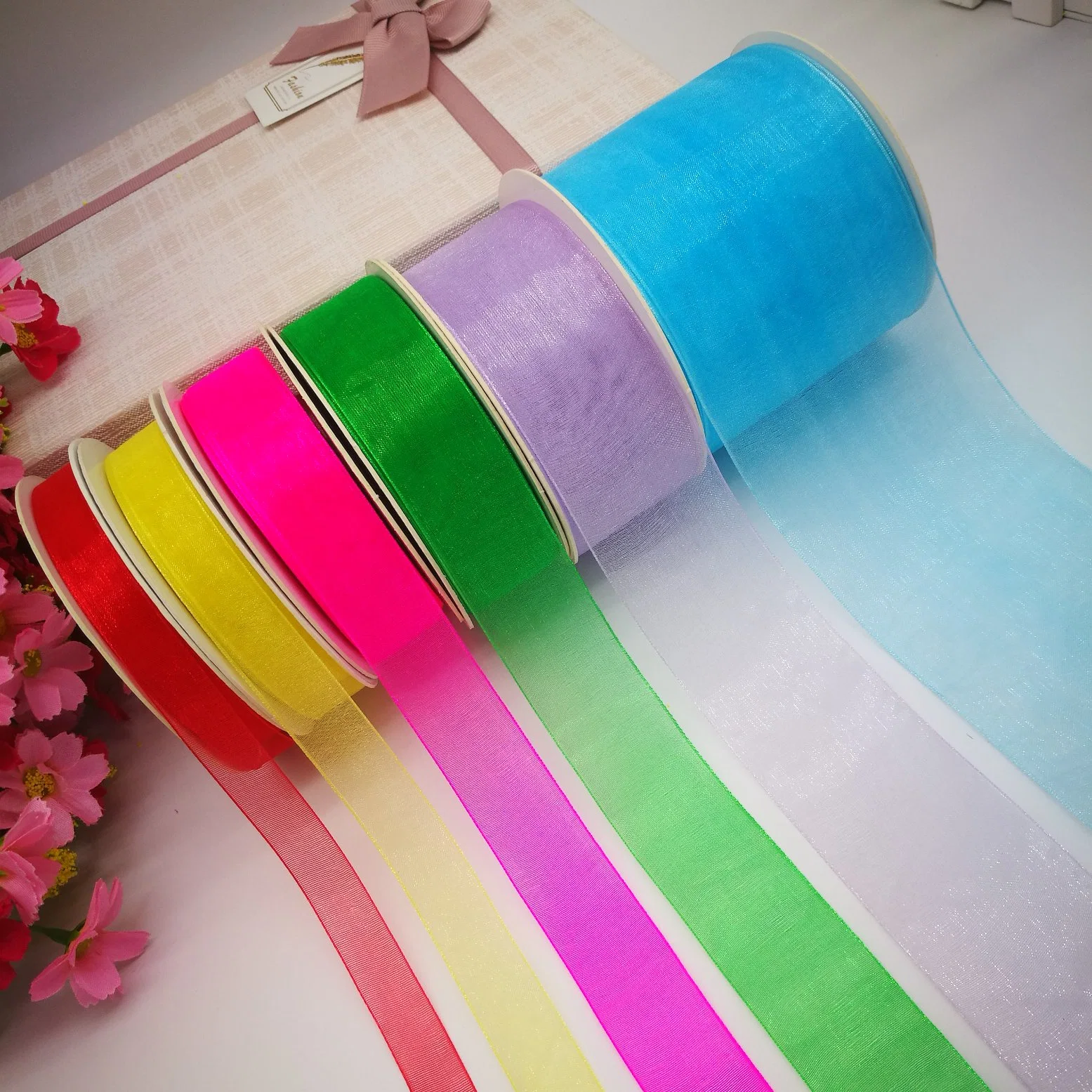 Organza Ribbon 100% Nylon for Wrapping/Bows/Christmas/Decoration