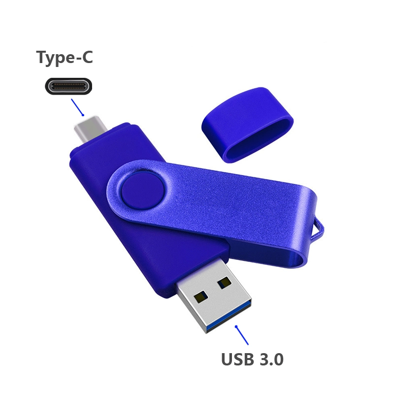 OTG Pen Drive 2 in 1 USB Flash Drive 2.0 3.0 Wholesale Type C Memory Stick