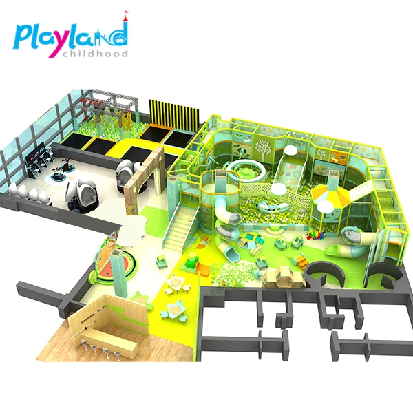 Custom Kids Playground Equipment Indoor Amusement Big Trampoline Park