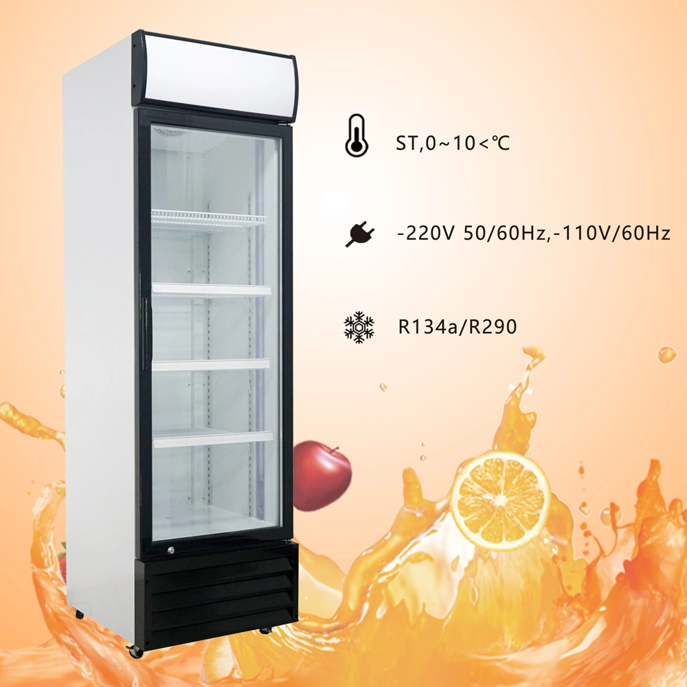 Restaurante Venta caliente Vitrina armario refrigerador vertical para frutas y hortalizas