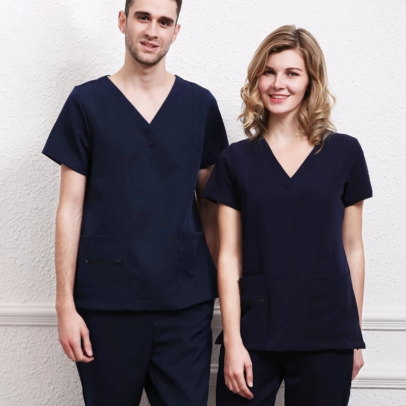 Gommages unisexe personnalisés uniforme uniformes de soins infirmiers Vêtements de travail