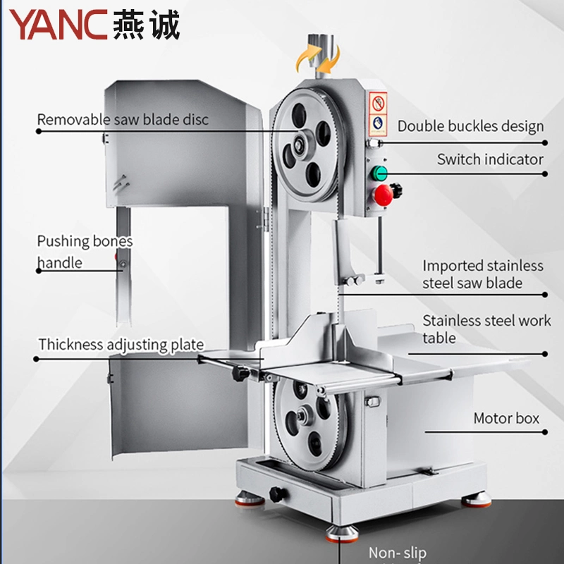 Carnicero suelo hueso / sierra eléctrica sierra de banda de la carne Carne / Cortadora de hueso vio