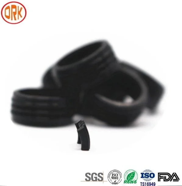 Different Silicone Good Compression Set Black Custom Rubber Seal