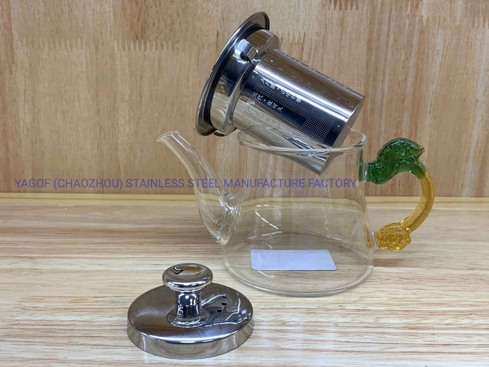 High Borosilicate Glass Tea Pot with Removable Ss Tea Infuser - 400 Ml