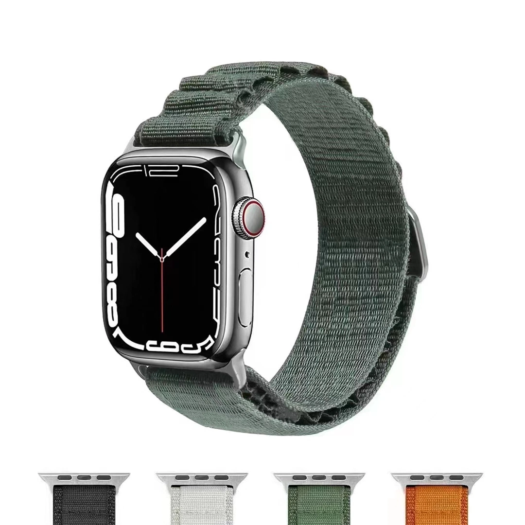 Pulsera para iWatch serie 8 S8/7/6 Pulsera de nylon Para accesorios de Apple Watch Ultra