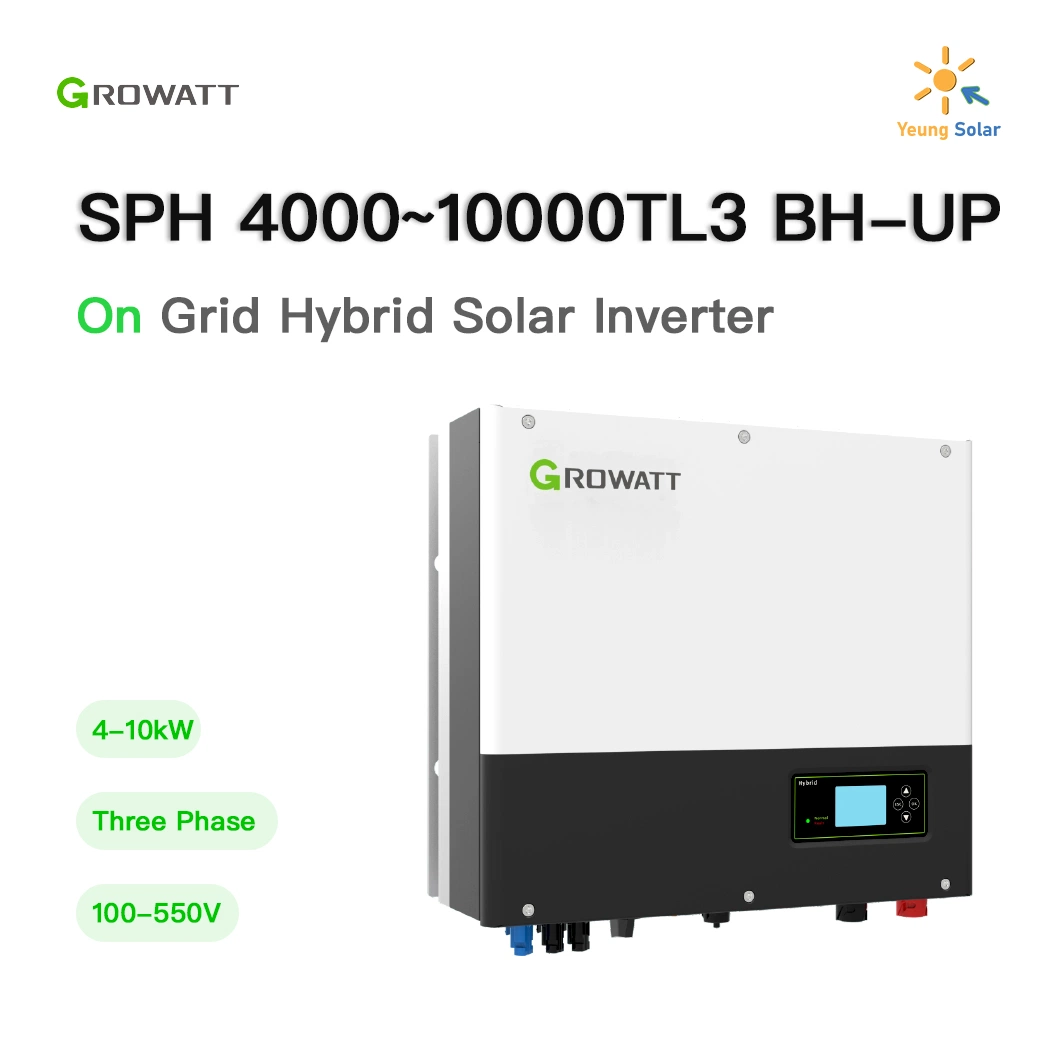 Bom desempenho bom preço Growatt Inversor Híbrido Sph4000-10000 Tl3 Bh-up 5KW 10kw