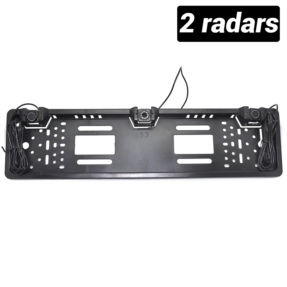 Europrean/Russia Car License Plate Frame Backup Reverse Camera Parking Sensors