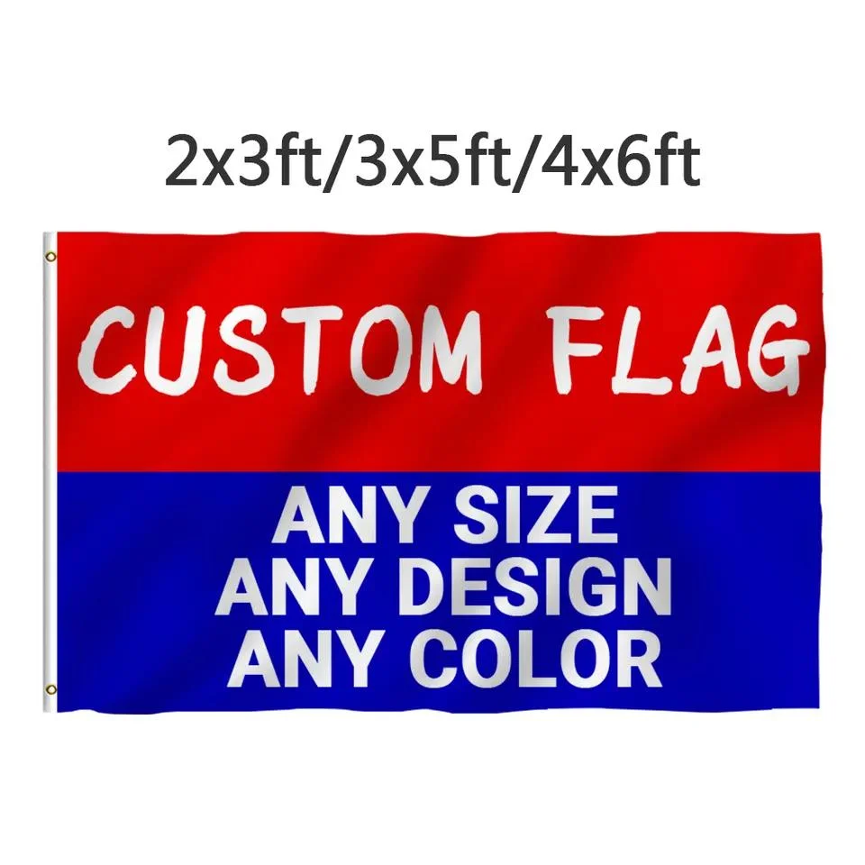 Digital Printing Banners Outdoor Advertising Flying Country Nation Company Pole Flag