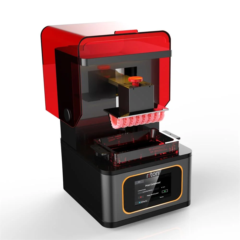 Riton Desktop-Level Efficient Dental Resin 3D Printer for in-Office System Mass Production