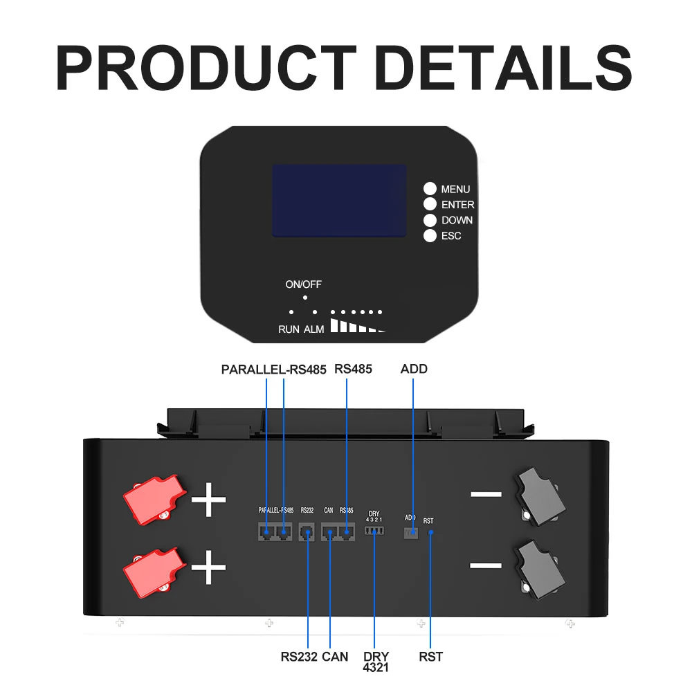 Batteryqueen Solar Energy Storage Battery 48V 5kwh 10kwh 100ah 200ah Home Power Wall Battery LiFePO4 Wall Mounted Lithium Battery Pack