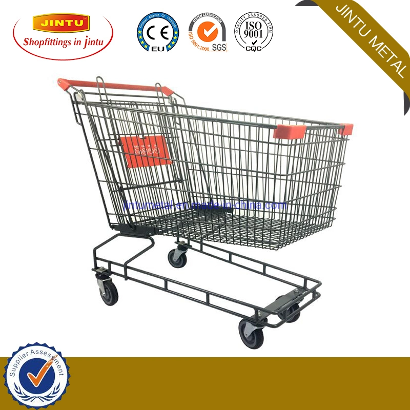 60L-240L Durable Euro Style Heavy Duty Supermarket Shopping Cart Shopping Trolley/Supermarket Cart