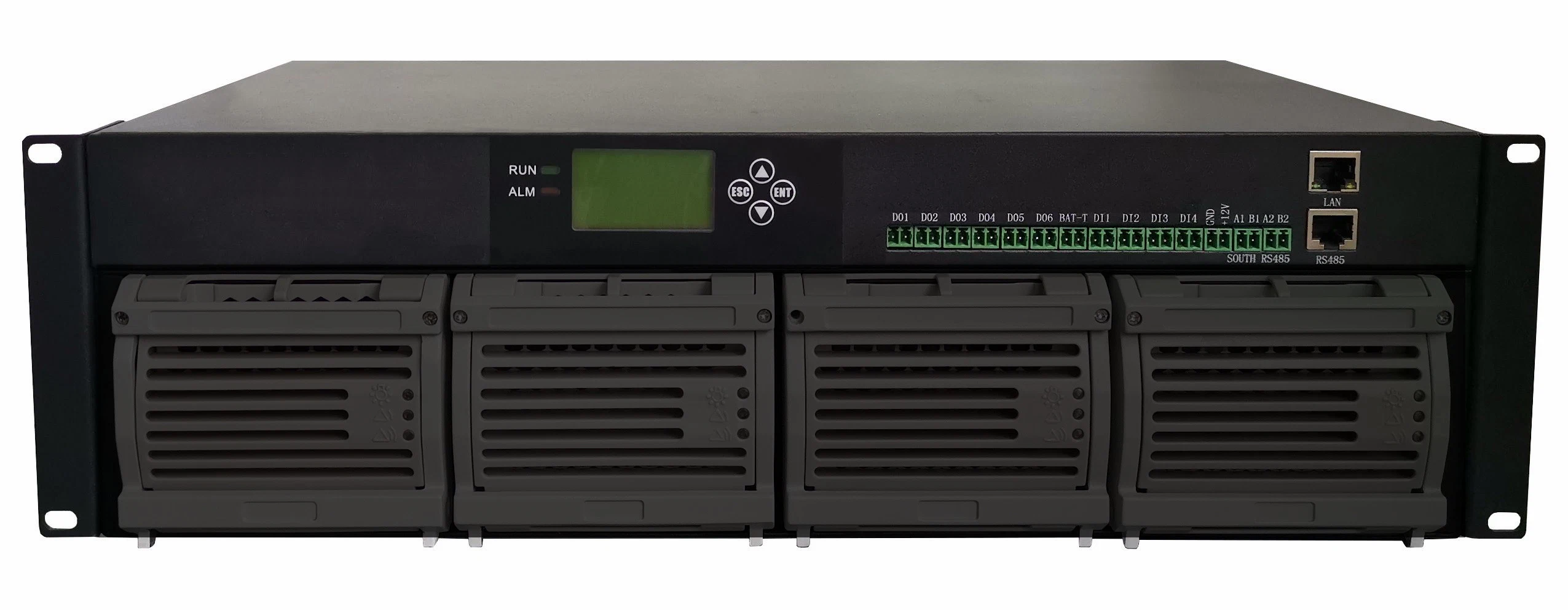 Rack Mount Telecom Rectifier System with DC Distribution Panel