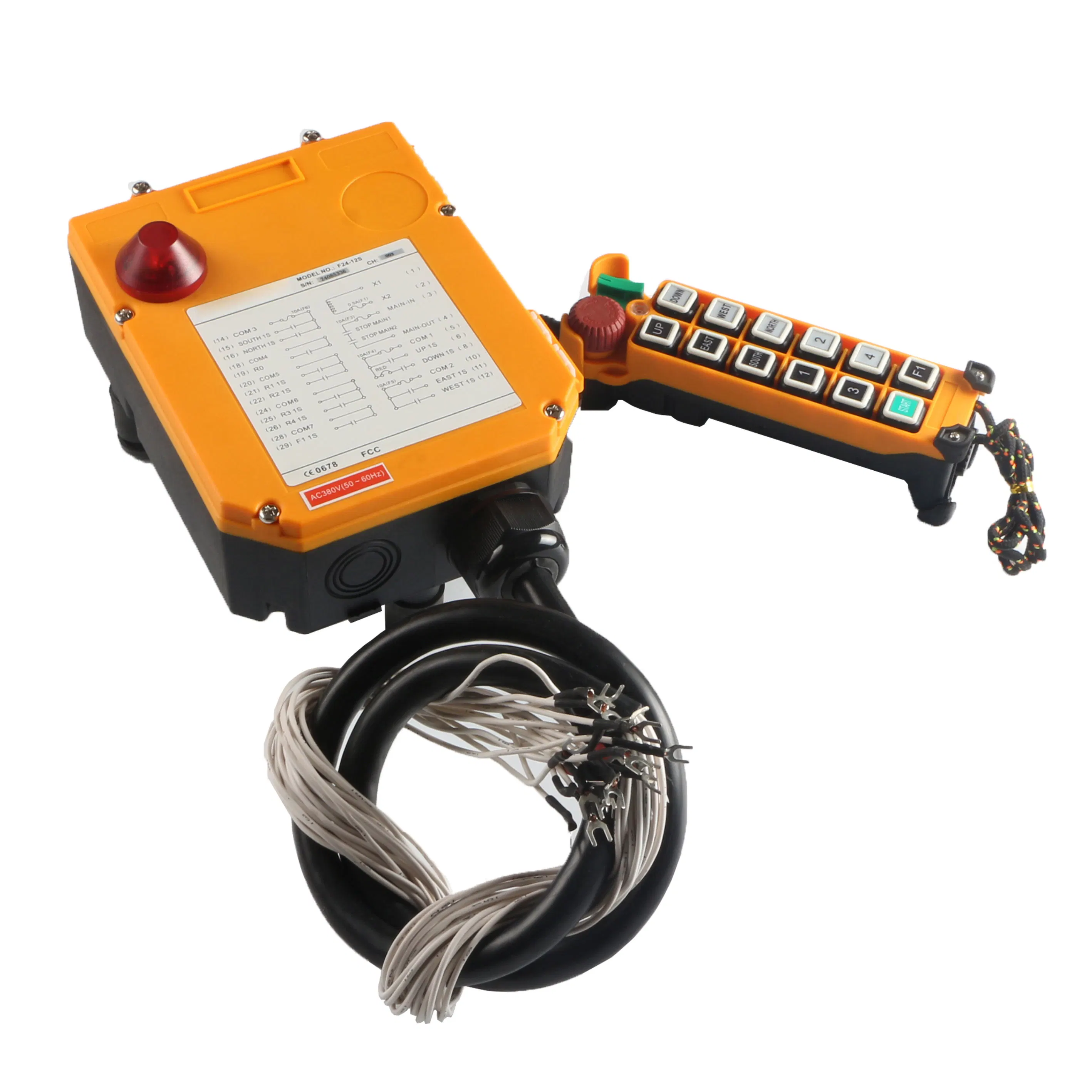 F24-12D General Waterproof Double Speed Radio Industrial Wireless Remote Control for Crane Electric Hoist