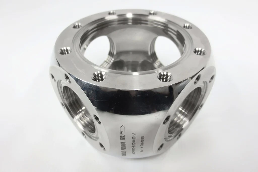 CNC Precision Machined Stainless Steel Titanium Uhv Spherical Square Vacuum Chamber