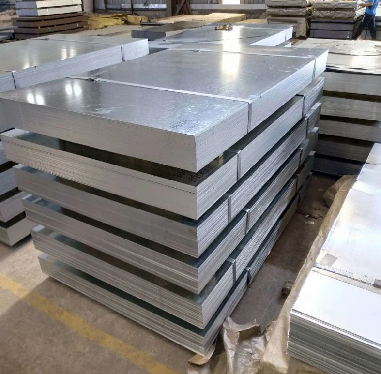 0.25-0.95 mm Galvanized Steel Plate/Sheet with Spangle Hot Dipped Zinc Coated Gi SGCC CGCC Dx51d Dx52D Dx53D Dx54D Z275 for Building Materials