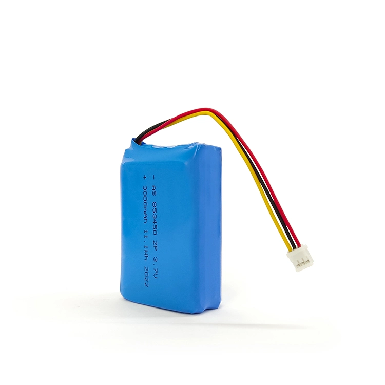 UL2054 Rechargeable 853450 2p 3.7V Lipo Battery 3000mAh Lithium Ion Polymer Battery for POS Terminals/Bluetooth Speaker