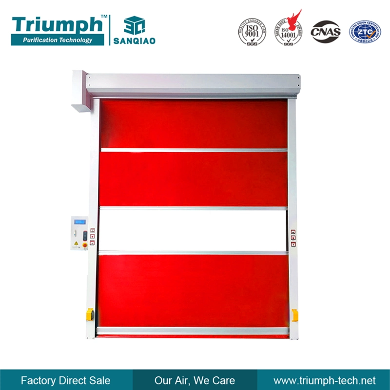 PVC Material High-Speed Rolling Tension Lifting Fast Roller Shutter Door