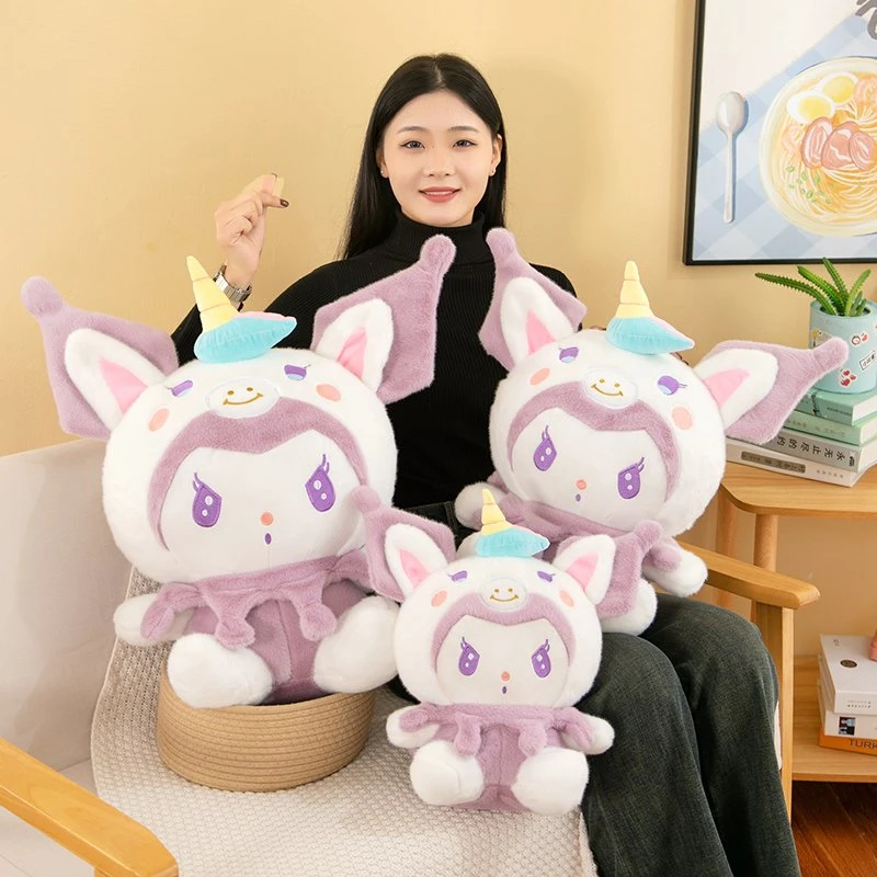 Sanrio Stuffed Plush Animal Toys Stuffed Animal with Logo Kuromi Unicorn Toys