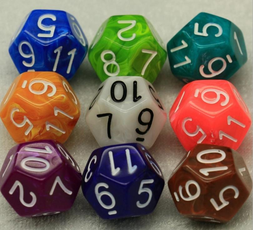 Hot Trpg Dungeons & Dragons Double Color Yun Color Series 7 Dice Set