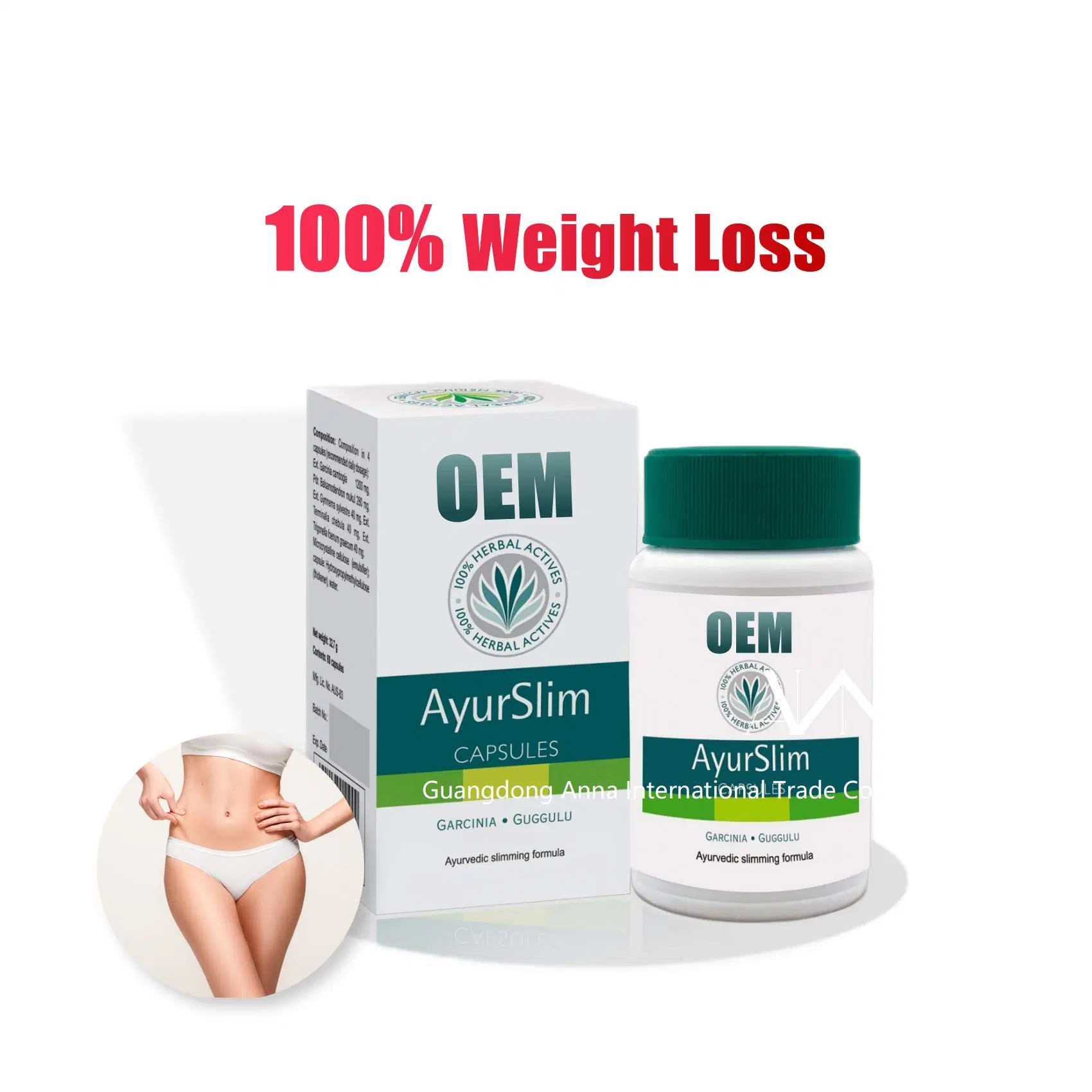 100% Organic Ayurslim Slimming Capsules Wholesale/Supplier Medical Product