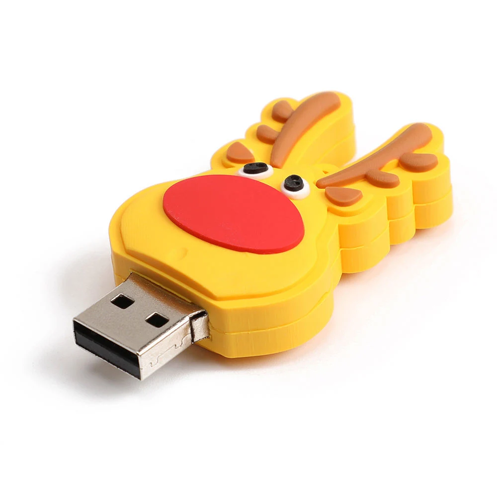 Ofertas corporativas USB Flash Drivecute Cartoon Animal Shaped Custom Promocional Memory Stick USB 2.0 a granel