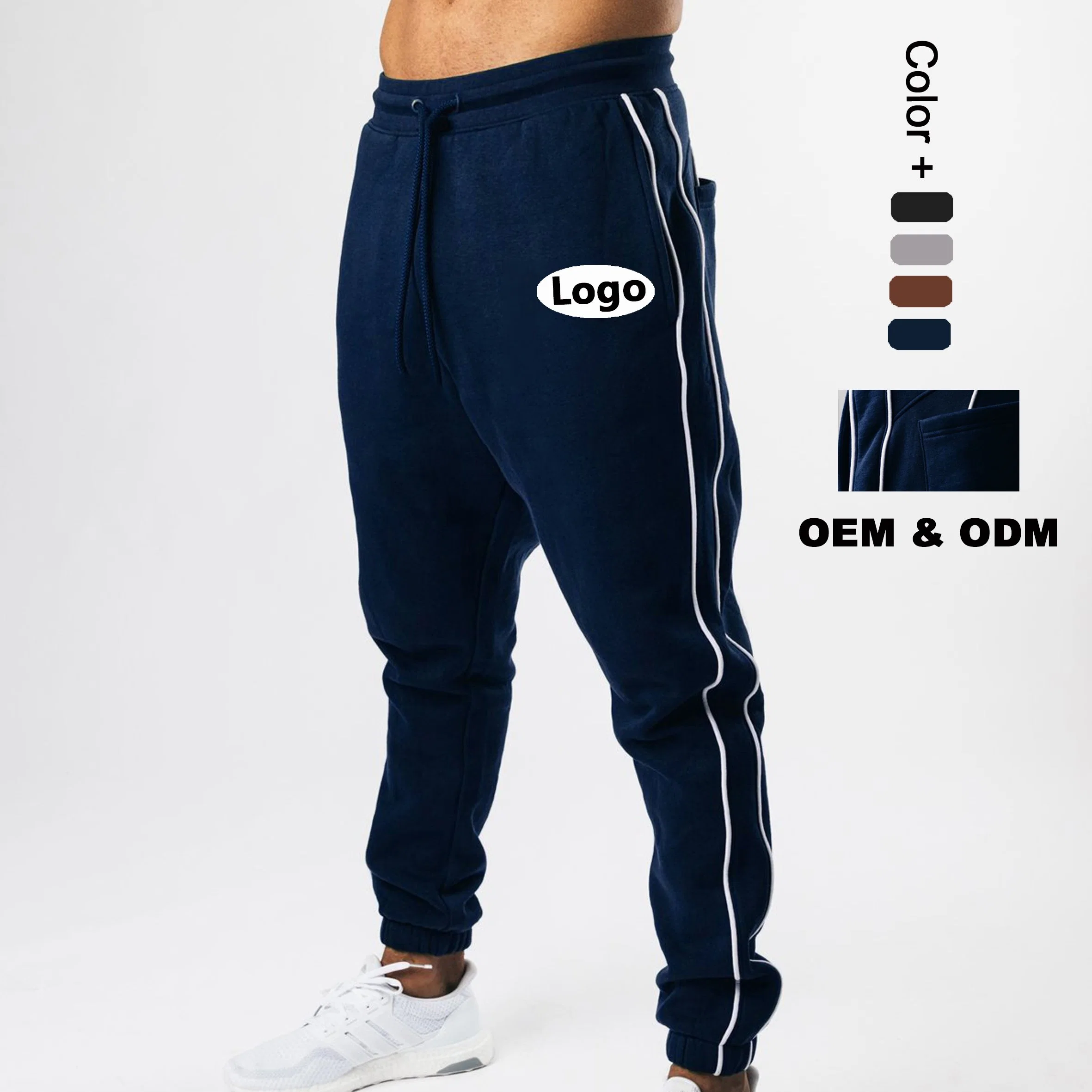 OEM y ODM de renegociación de la venta al por mayor ropa deportiva Fitness Activewear Sweatsuit la ejecución de los hombres pantalones emparejador