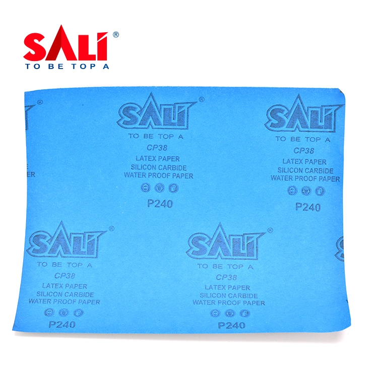 Sali CP38 Carabide silicio papel látex Wet&amp;Dry Papel lija abrasiva