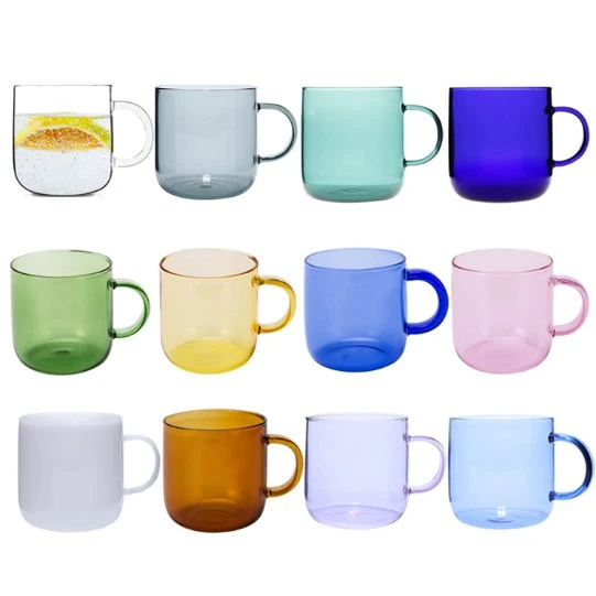 Großhandel/Lieferant Sommer Farbe Trinkgeschirr Single Wall Glas Tee Cup Kaffeebecher