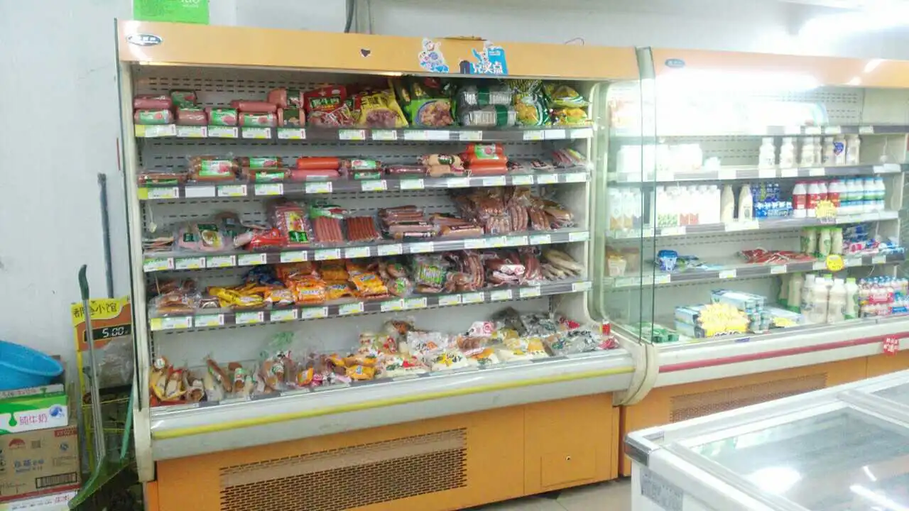 Shop Use Vegetable Cooler Open Display Refrigerator