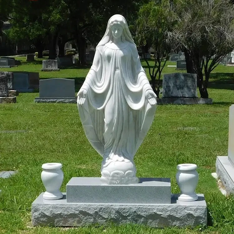 Cementerio Memorial Headstone naturaleza Granite mármol Santa Madre María Escultura Monumento Tombstone