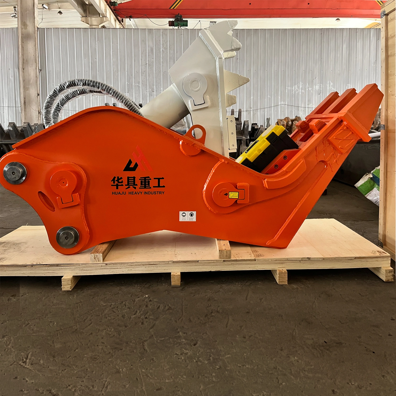 Excavator Attachments High-Efficiency Demolition Crushing Concrete Strong Bite Force Hydraulic Crushing Pliers