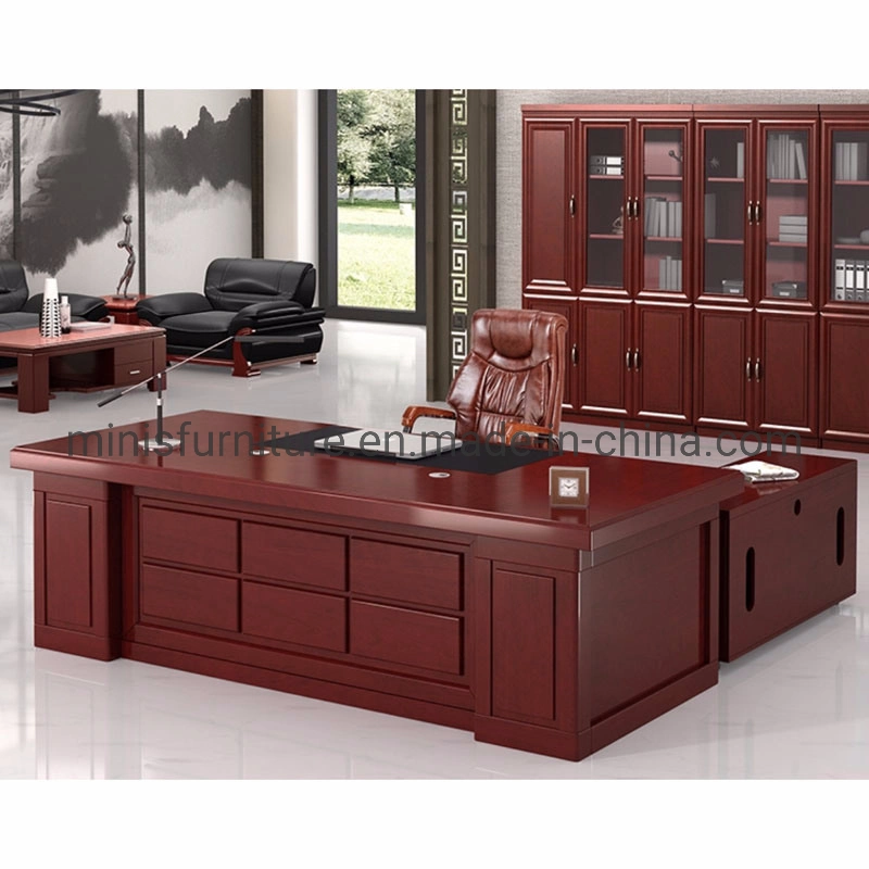 (MN-OD301) China Manufacturing Furniture Executive MDF Veneer Office Table Manager Recepção