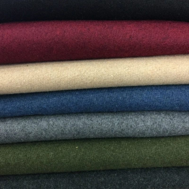 Fashionable Wholesale/Supplier China Natural Stretchable Soft Superfine Breathable Comfortable Splicing Woolen Melton Fabric