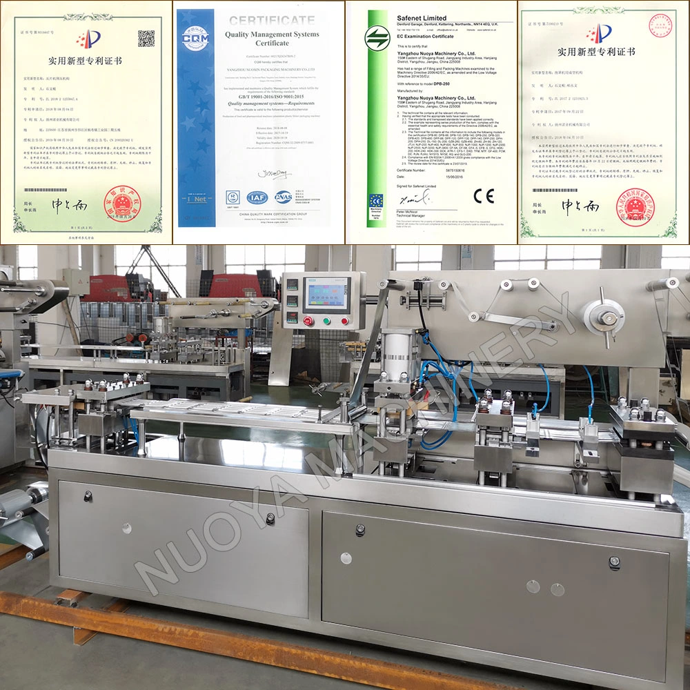 Dpb-250 Tomato Paste/Tomato Sauce Jam Blister Packaging Machinery Blister Packing Machine