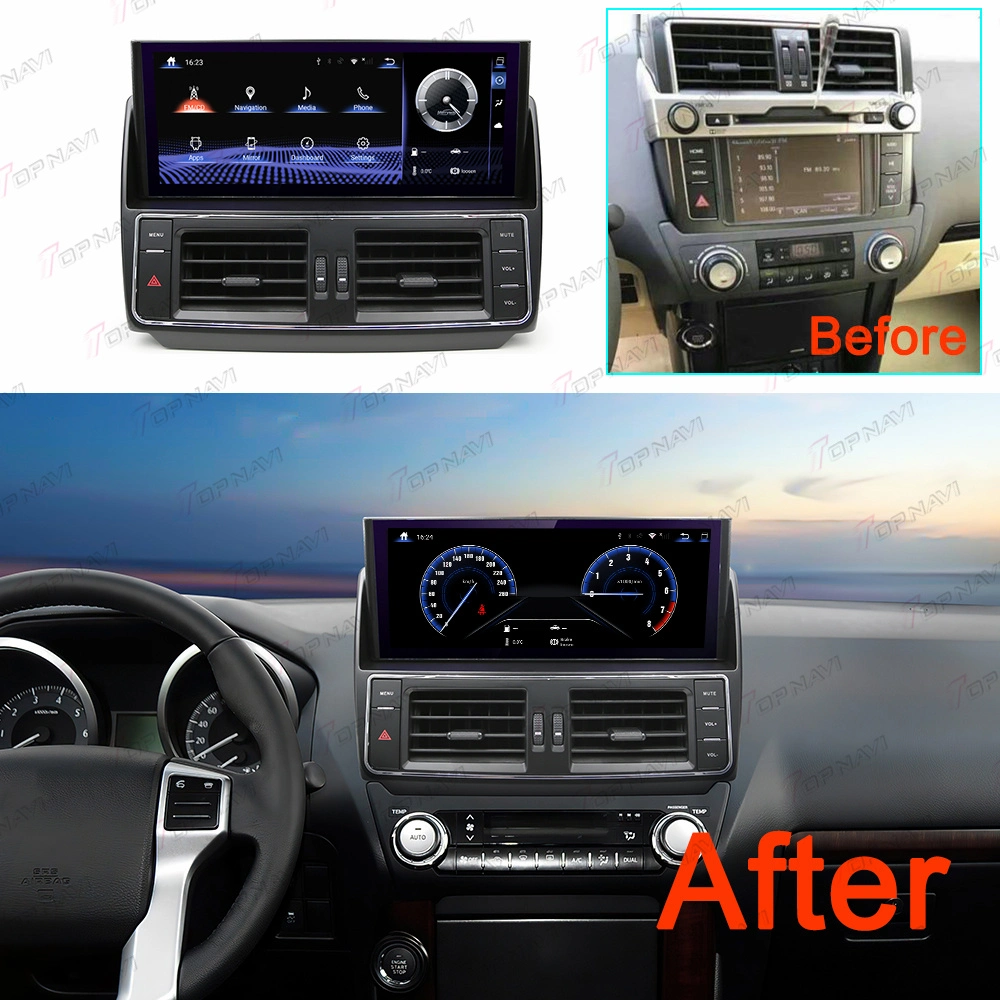 12.3 Inch Android Car Radio Navigation GPS Multimedia Player for Toyota Land Cruiser Prado 2014-2017